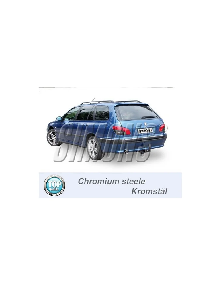 ECHAPPEMENT - Kit complet pour PEUGEOT 406 Turbo break 96+ - sortie 1x100