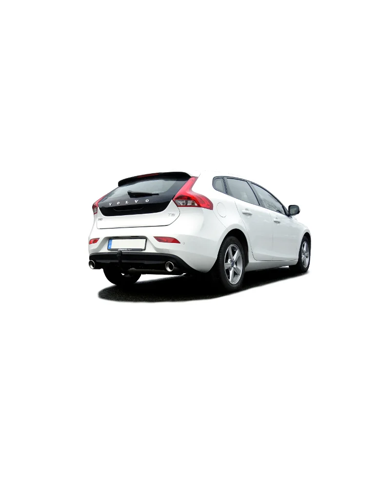 ECHAPPEMENT - Kit complet (avec racepipe 019T3AR) pour VOLVO V40 4-cylindres 2 roues motrices 2013+ - sortie 2x100