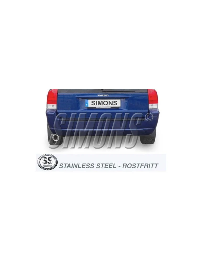 ECHAPPEMENT - Kit complet pour VOLVO V70 Turbo 4 roues motrices - sortie 1x100