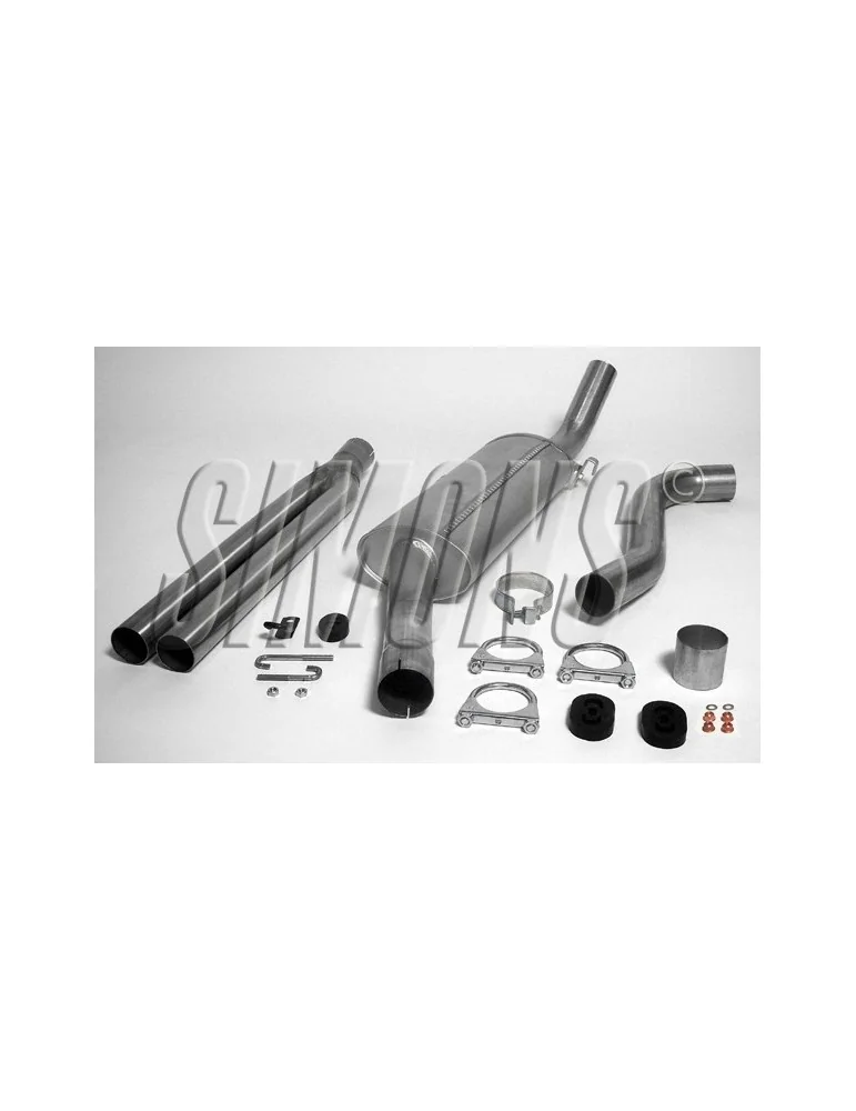 ECHAPPEMENT - Kit complet pour SAAB 900 Turbo 8V/16V, 79-88 - sortie 2x57