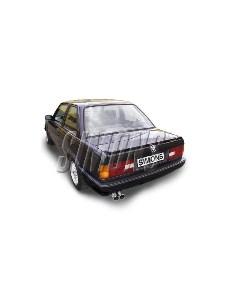 ECHAPPEMENT - Kit complet pour BMW E30 320-325 catalysé 320i/325i/325ix - sortie 2x70