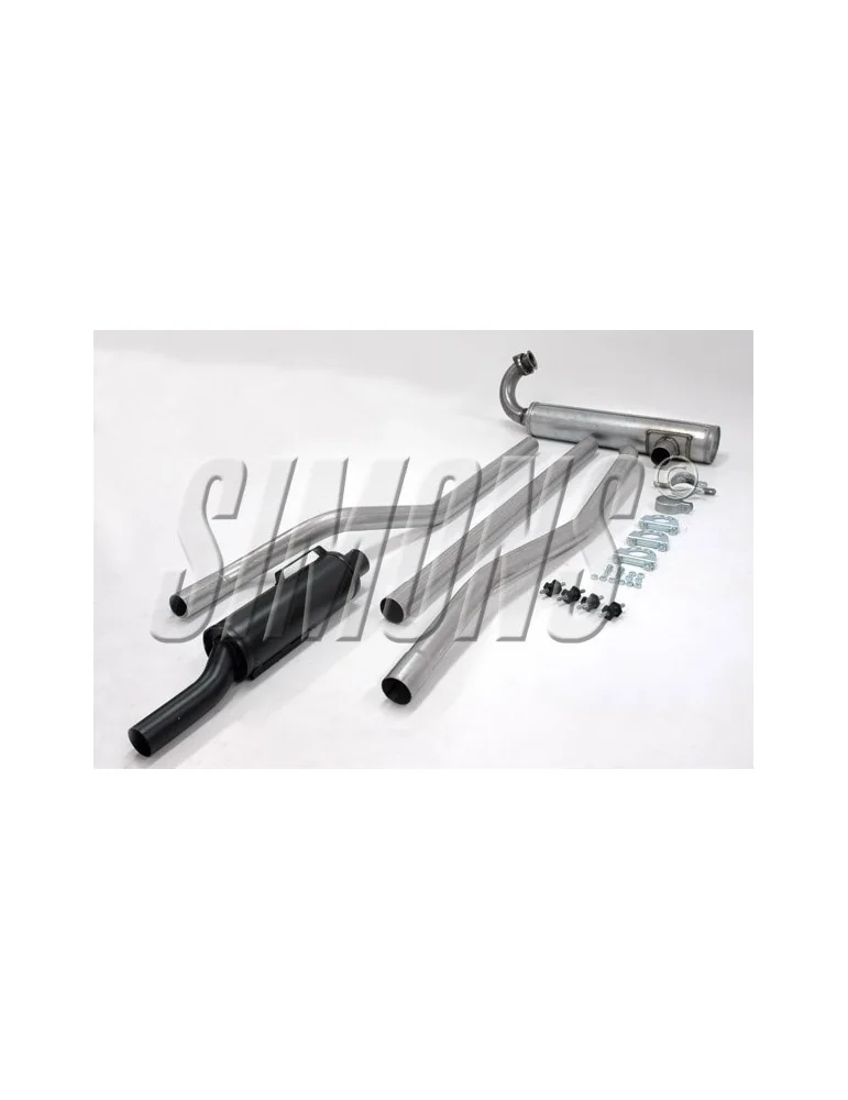 ECHAPPEMENT - Kit complet pour SAAB 93/96, 2 temps, 1956+ - sortie BRUTE