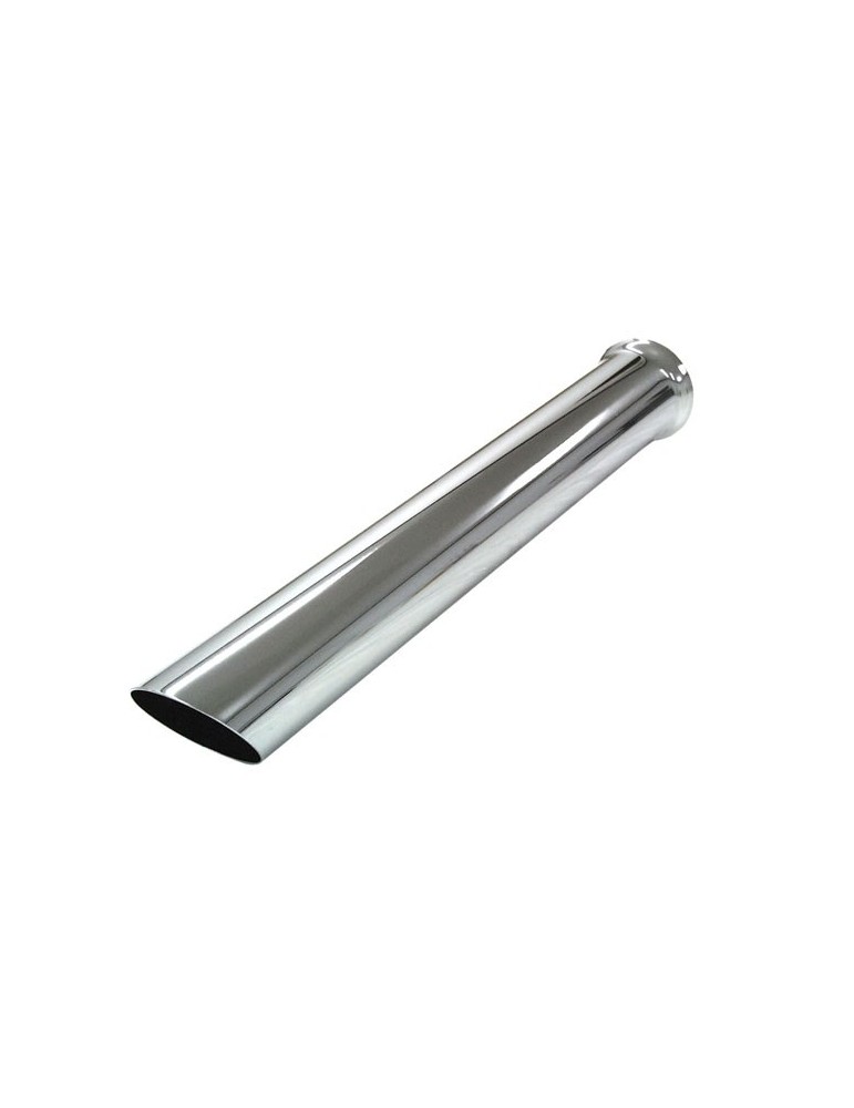 Pièce Universelle - tube chromé 76x580 avec biseau