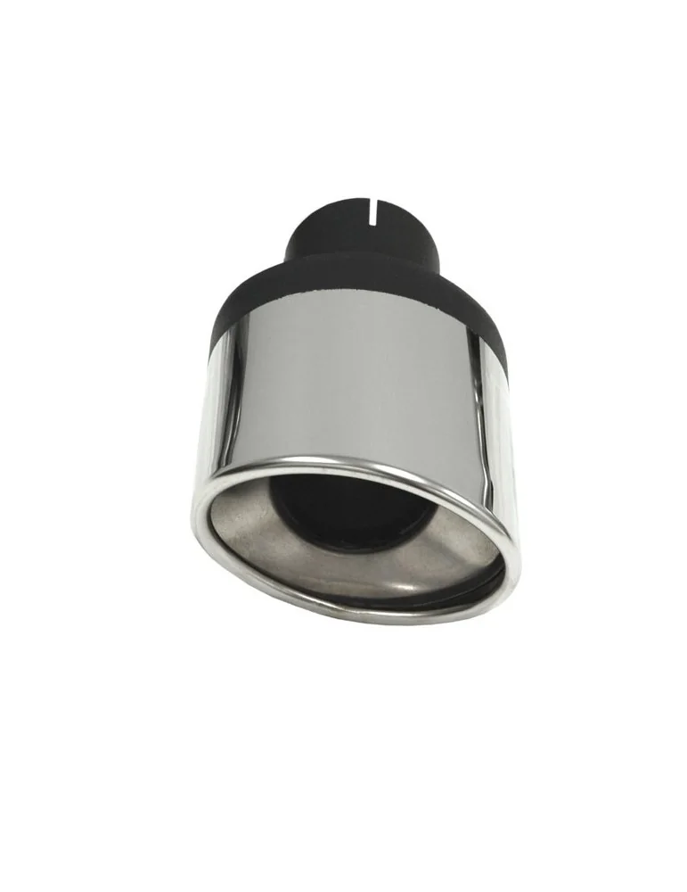 Pièce  Universelle - acier inoxidable - canule d'échappement Ellips 63mm gauche