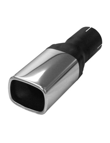 Pièce  Universelle - acier inoxidable - canule d'échappement Quattro 63mm