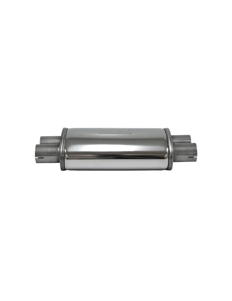 Pièce  Universelle - acier inoxidable - silencieux Duo 51mm