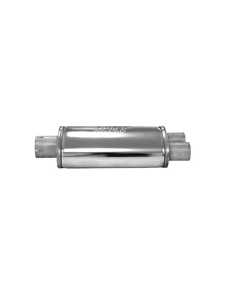 Pièce  Universelle - acier inoxidable - silencieux Split 63mm