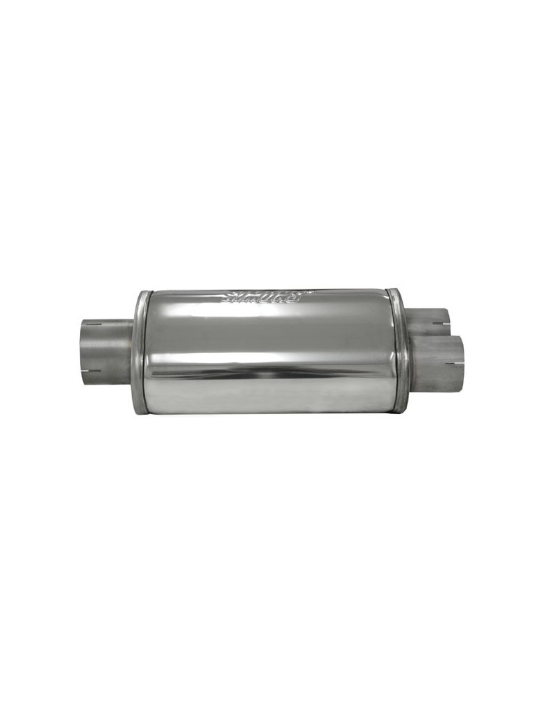 Pièce Universelle - acier inoxidable - silencieux Split 76mm