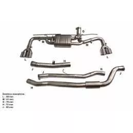 Silencieux Sport Inoxà valves DriveOnly BMW Série 5 G38 525/528/530/540 2.0T/3.0T 2017 - 2021
