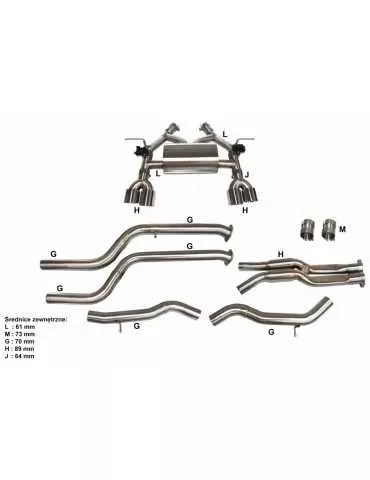 Silencieux Sport Inoxà valves DriveOnly BMW Série 3 M3 F80 3.0T 2013 - 2020