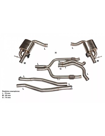 Silencieux Sport Inoxà valves DriveOnly Mercedes Classe C C43 AMG 3.0T 2016 - 2018 