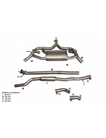 Silencieux Sport Inoxà valves DriveOnly MercedesCLA 180/200/220/250