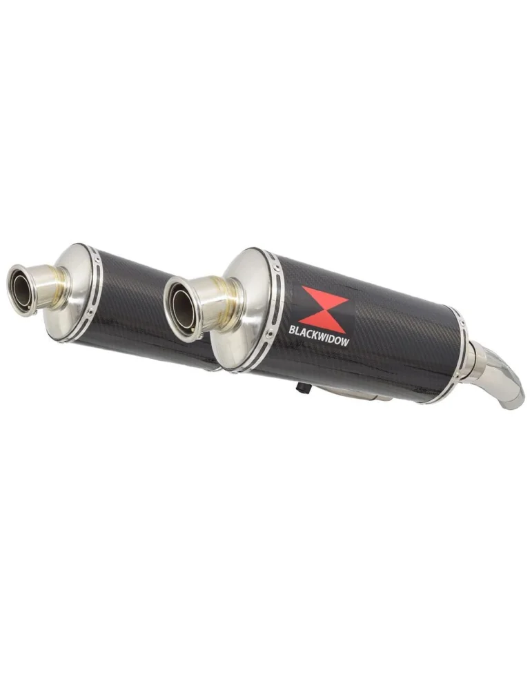 ZZR600 ZZR 600 4-2 Tube de raccord et Silencieux Ovale Carbone 300mm