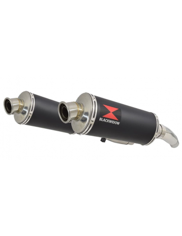 ZZR600 ZZR 600 4-2 Tube de raccord et Silencieux Ovale Noir En Inox 300mm