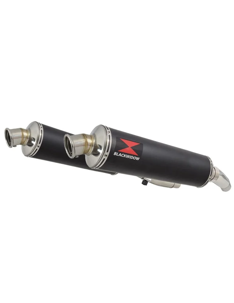 ZZR600 ZZR 600 4-2 Tube de raccord et Silencieux Ovale Noir En Inox 400mm