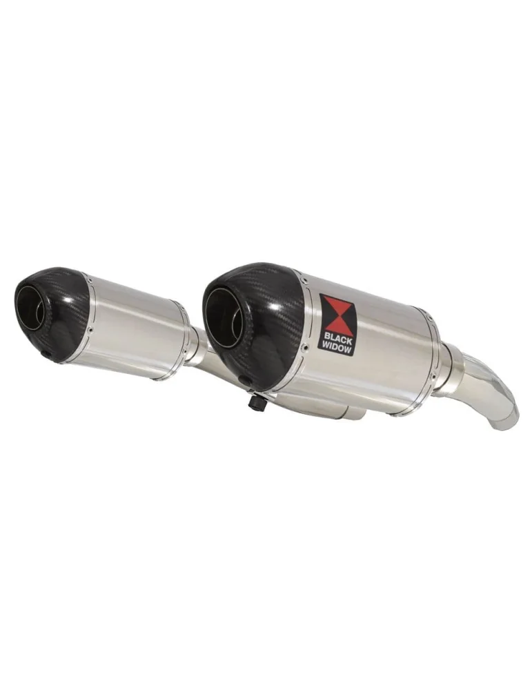 ZZR600 ZZR 600 4-2 Tube de raccord et Silencieux Ovale En Inox et Carbone 200mm