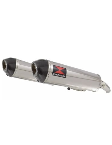 ZZR600 ZZR 600 4-2 Tube de raccord et Silencieux Ovale En Inox et Carbone 400mm