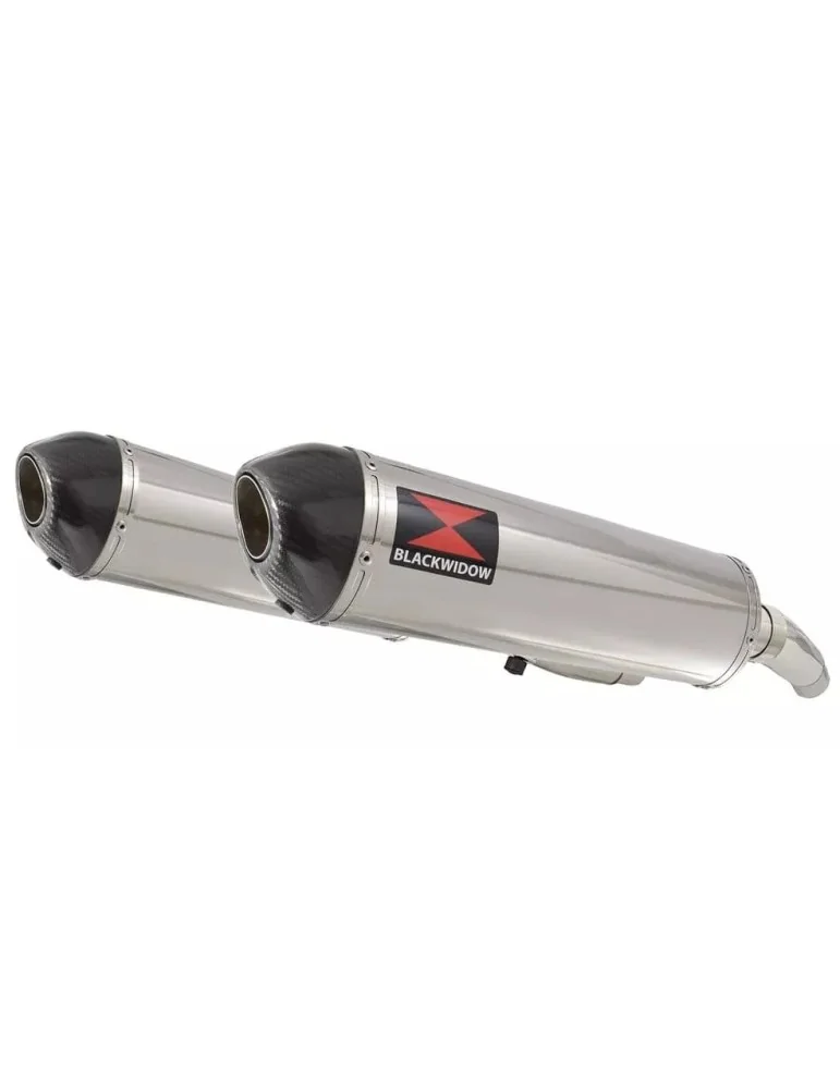 ZZR600 ZZR 600 4-2 Tube de raccord et Silencieux Ovale En Inox et Carbone 400mm