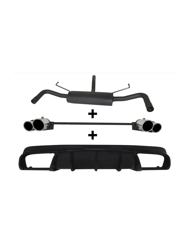 Silencieux Inox Ulter Sport + Diffuseur ALFA ROMEO Giulietta 2010-2019 1.75 Tbi / 1750 Tbi QV / 2.0 Jtd