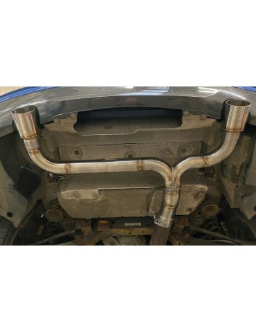 Silencieux direct  Sport  Inox DriveOnly  Série 3  F30/F31/F80 LCI Phase 1 316D/318D/320D/320XD look 330i 2011 - 2015