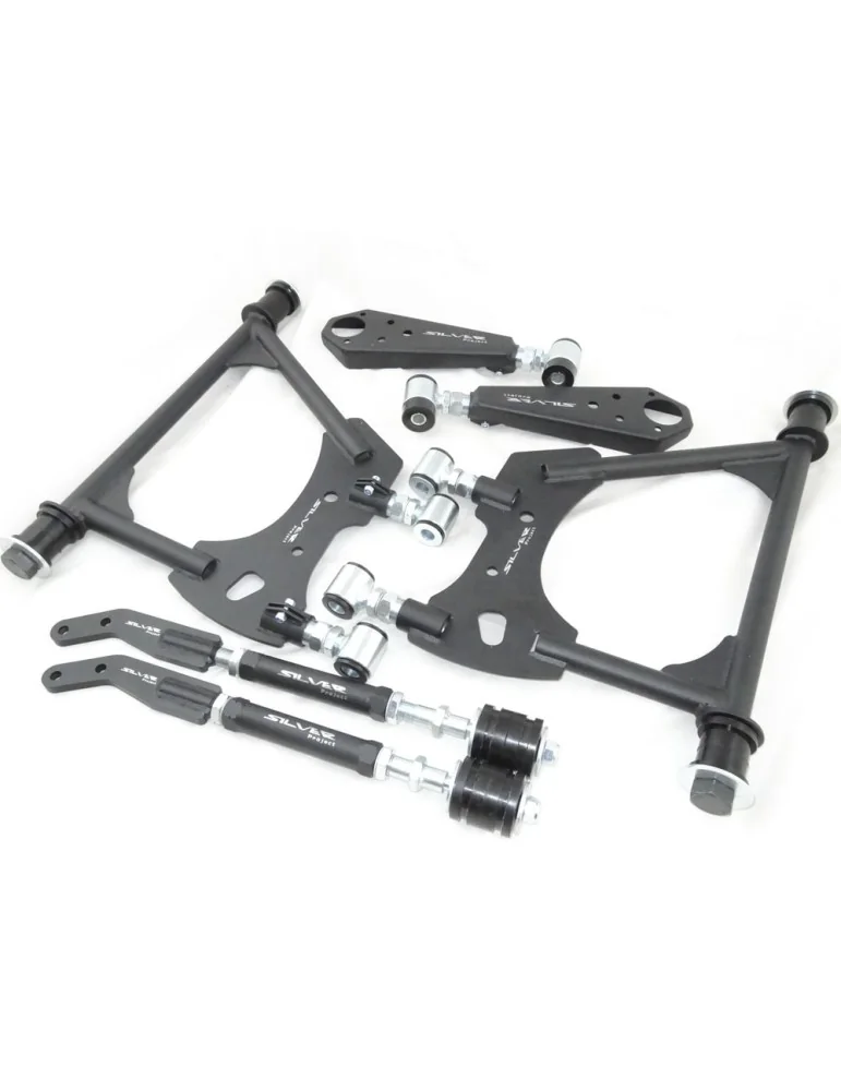Kit Bras de suspensions / Triangles  Avant + Arrière Aluminium et Polyuréthane réglable Nissan 240Z/260Z/280Z