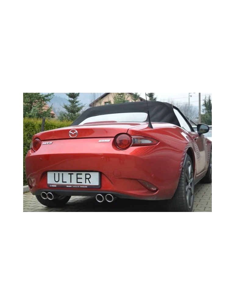Silencieux Ulter Sport Inox + Diffuseur MAZDA MX5 Modèle ND 2014 - 201x Coupé & Cabriolet 1.5 / 2.0