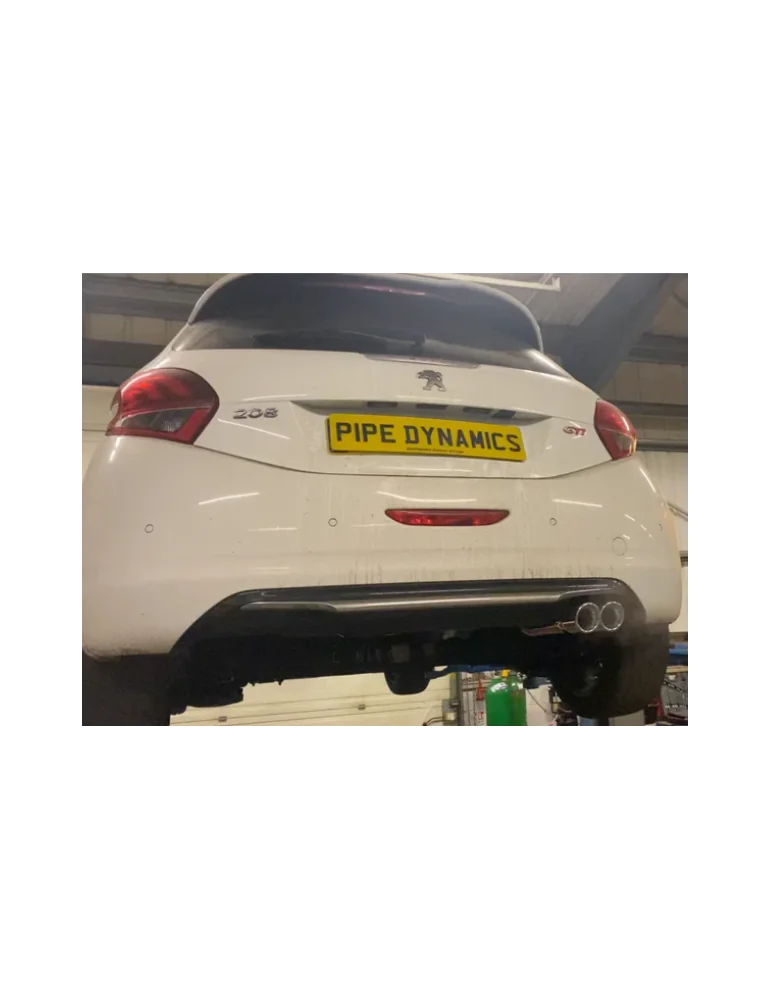 Silencieux direct Sport Inox DriveOnly Peugeot 208 GTI 1.6i Prestige 16V (208HP) 2014 - 2015