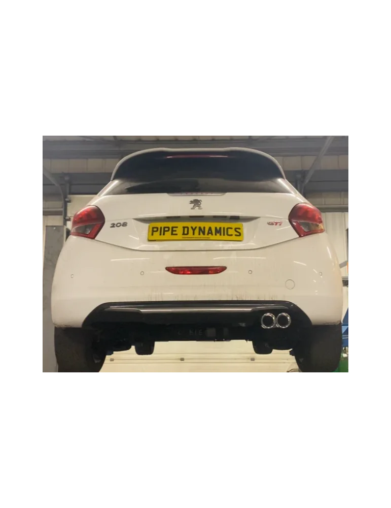 Silencieux direct Sport Inox DriveOnly Peugeot 208 GTI 1.6i 16V (200 HP) 2013 - 2015