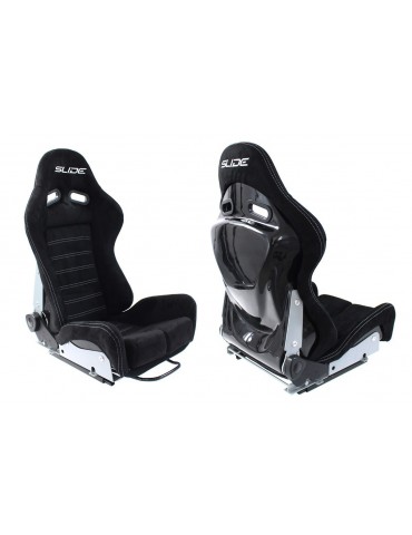 Siège Baquet SLIDE X3 Réglable Alcantara Noir 