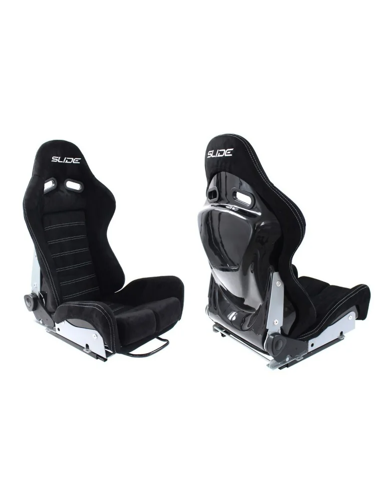 Siège Baquet SLIDE X3 Réglable Alcantara Noir L