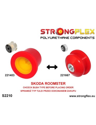  Silent block Polyuréthane Triangle de Suspension  Audi A3 03-
