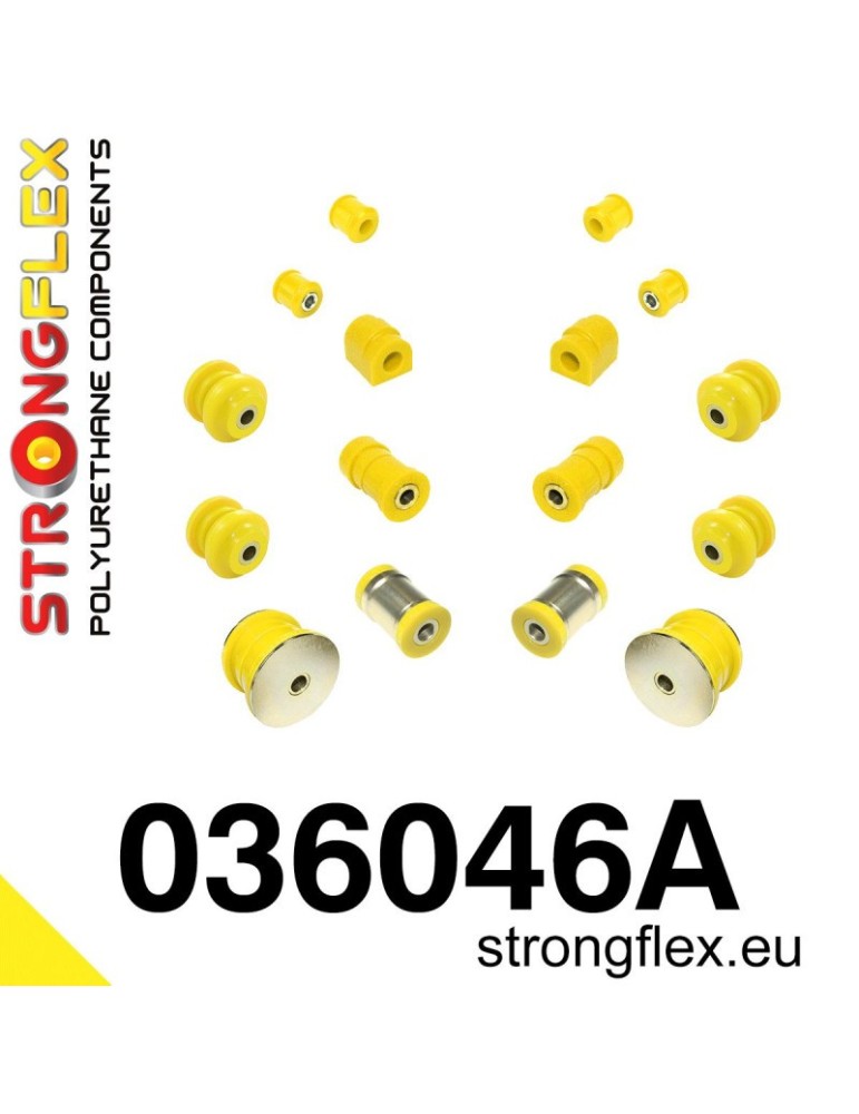 Kit SPORT Silent block Polyuréthane Train Avant et Arrière BMW E36 90-99