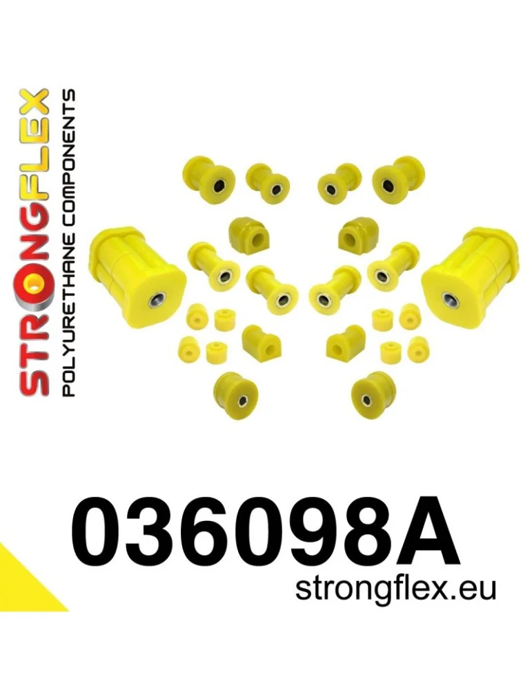  Silent block Polyuréthane kit SPORT Train de Suspension  BMW E21 75-82
