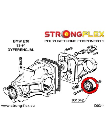  Kit Silent block Polyuréthane Train Avant BMW E30 82-91