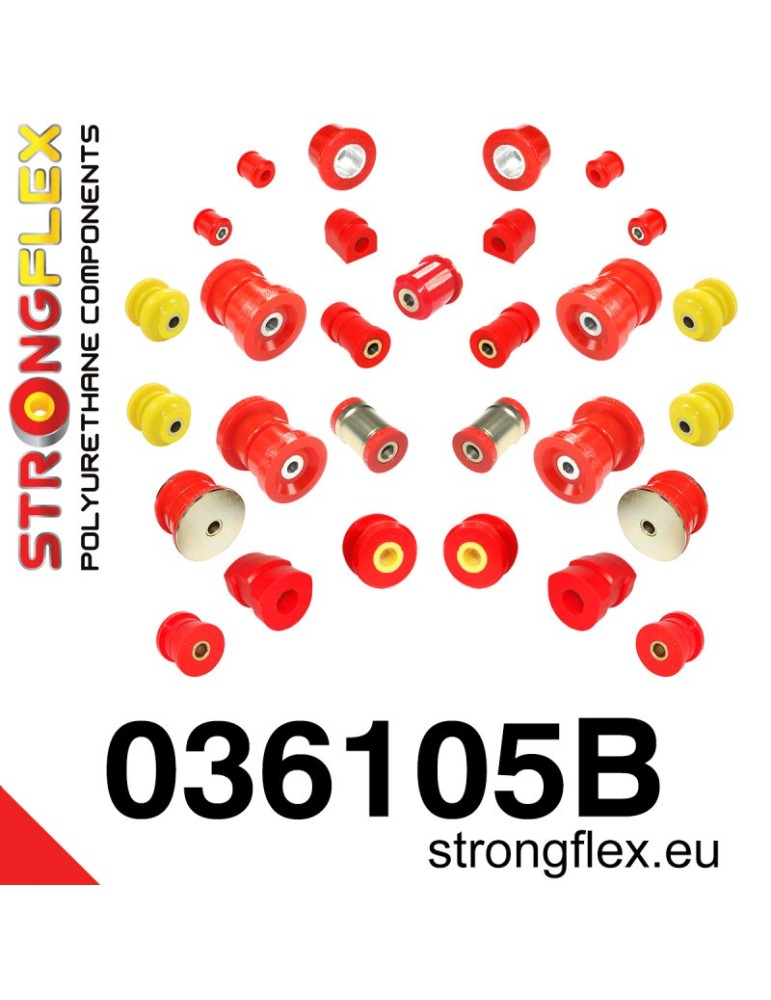  Silent block Polyuréthane kit SPORT Train de Suspension  BMW E36 90-99 M3