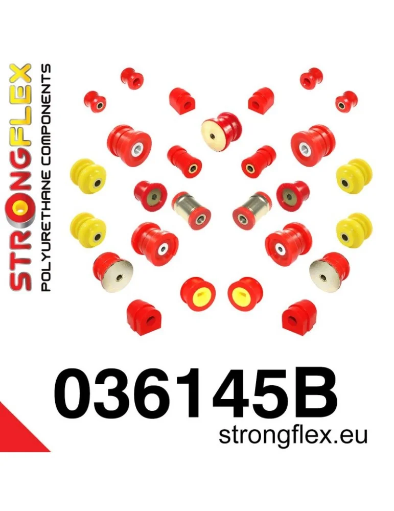  Kit Silent block Polyuréthane Train Avant BMW E46 98-06

