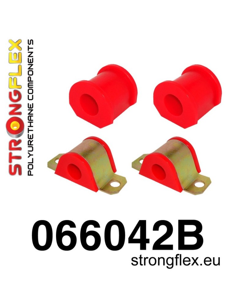 Silent block Polyuréthane Barre stabilisatrice Avant kit polyurethane Fiat Cinquecento 91-98