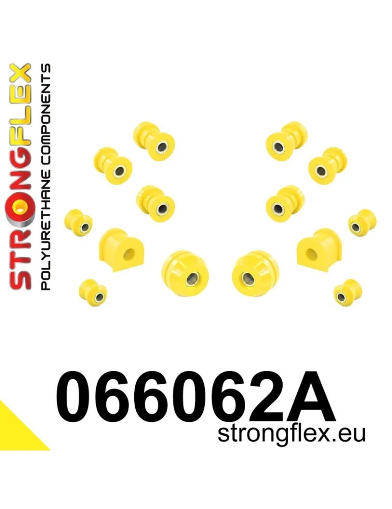 Kit SPORT Silent block Polyuréthane Train Avant Fiat 125p 1300/1500 (67-91)