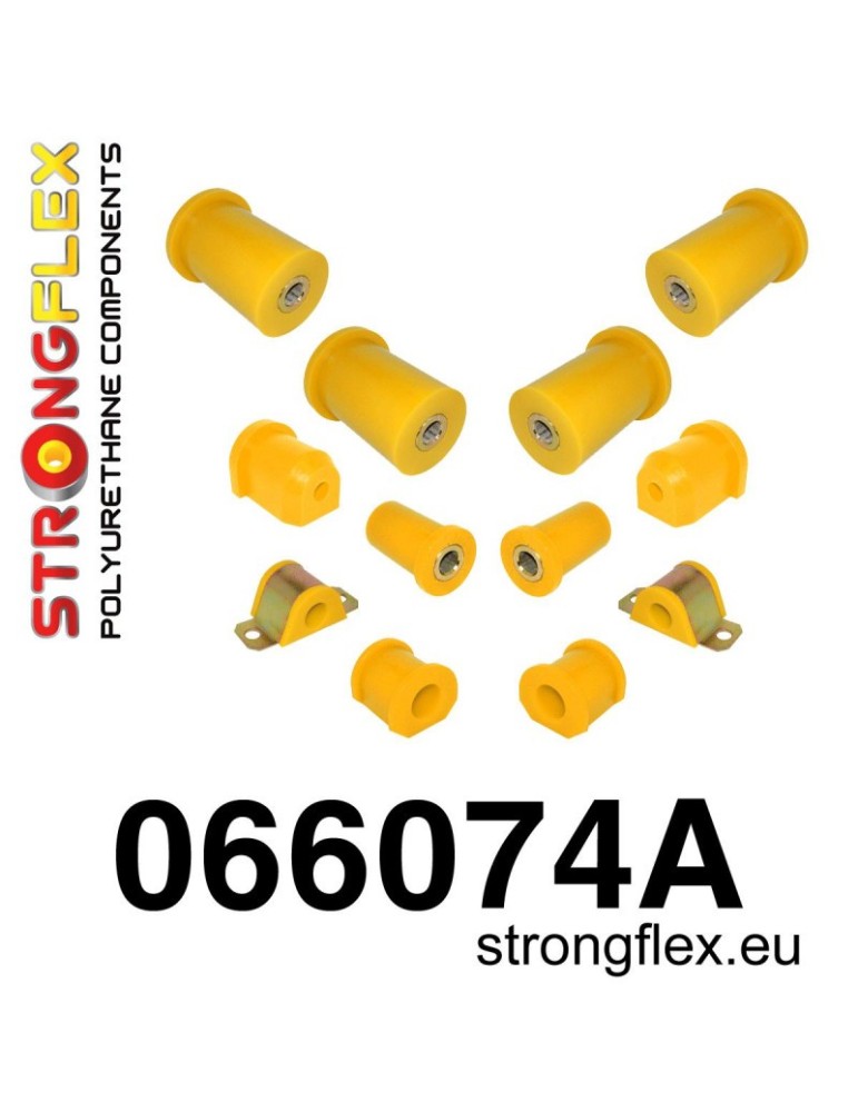 Silent block Polyuréthane kit SPORT Train de Suspension Fiat Cinquecento 91-98