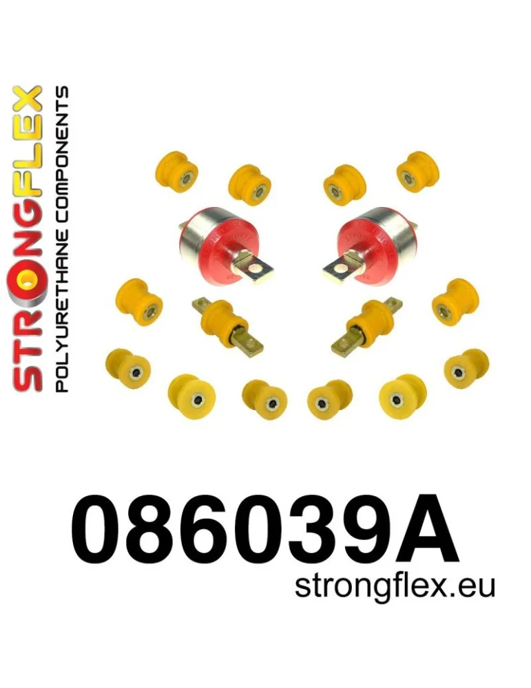 Kit SPORT Silent block Polyuréthane Train Avant et Arrière Honda Civic 95-00 UK