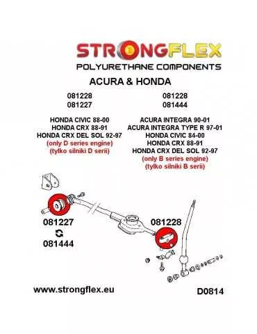  Silent block Polyuréthane kit SPORT Stabilestateur de Levier de Vitesse et Extension Support Honda Civic 95-00 UK
