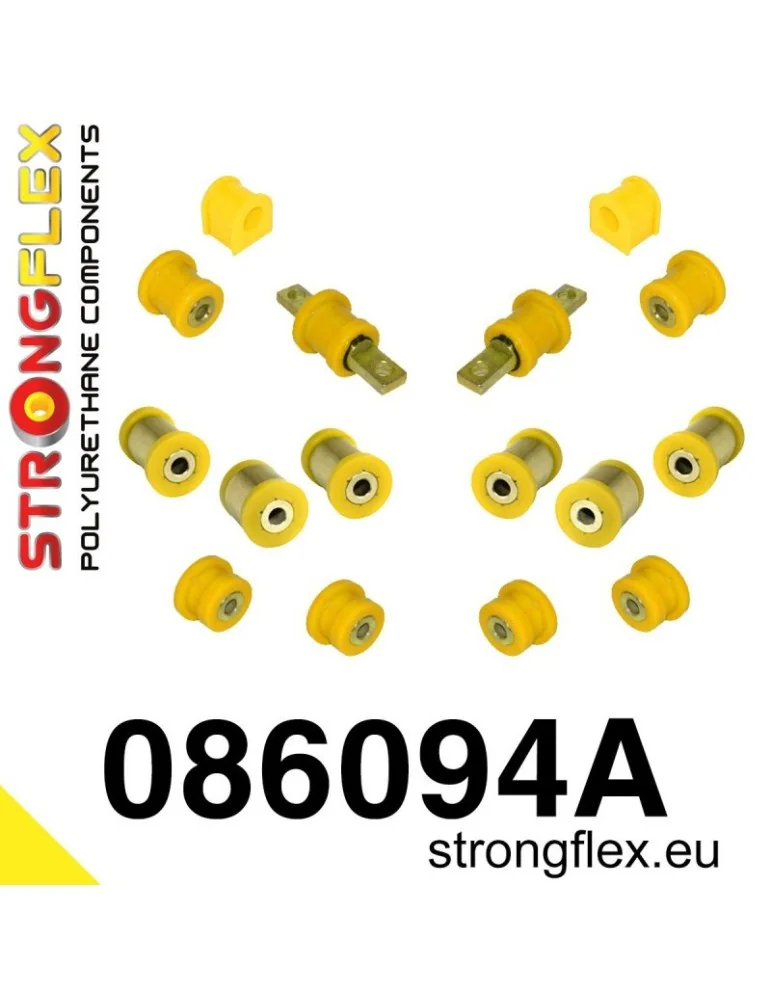 Kit Silent block Polyuréthane Train Avant et Arrière no Silent block Polyuréthane SPORT Triangle BraSilent block Poly