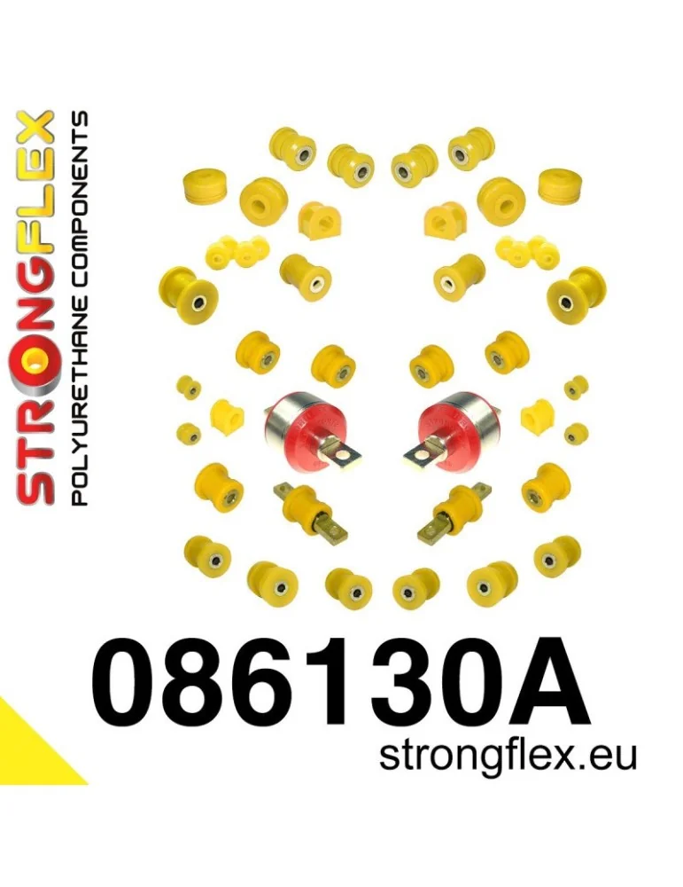 Kit Silent block Polyuréthane Train Avant polyurethane SPORT Honda Civic IV (88-91) EC / ED EE EF EX