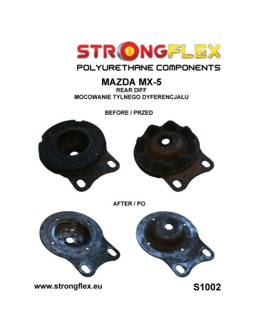  Silent block Polyuréthane kit Suspension Complète polyurethane Mazda NA 89-98
