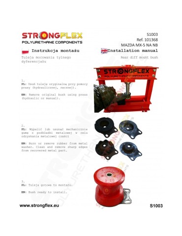  Silent block Polyuréthane kit Suspension Complète polyurethane Mazda NA 89-98
