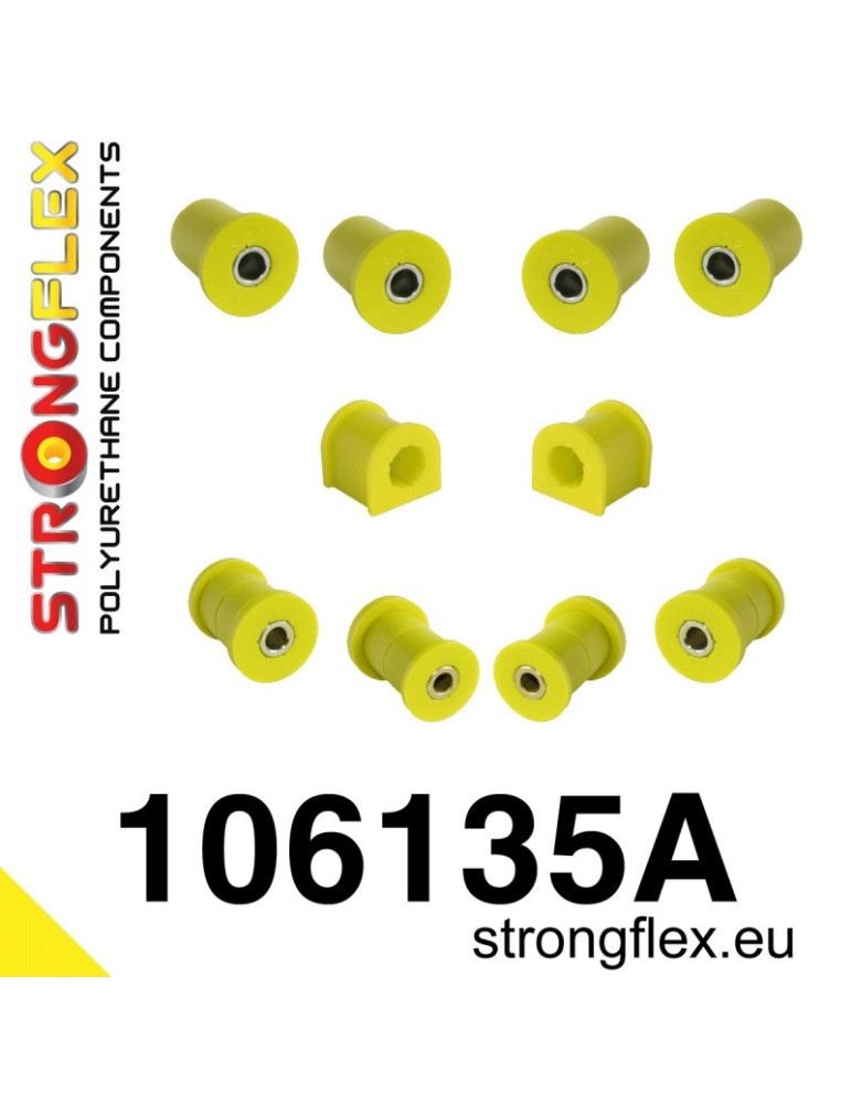 Kit SPORT Silent block Polyuréthane Train Avant Mazda MX-5