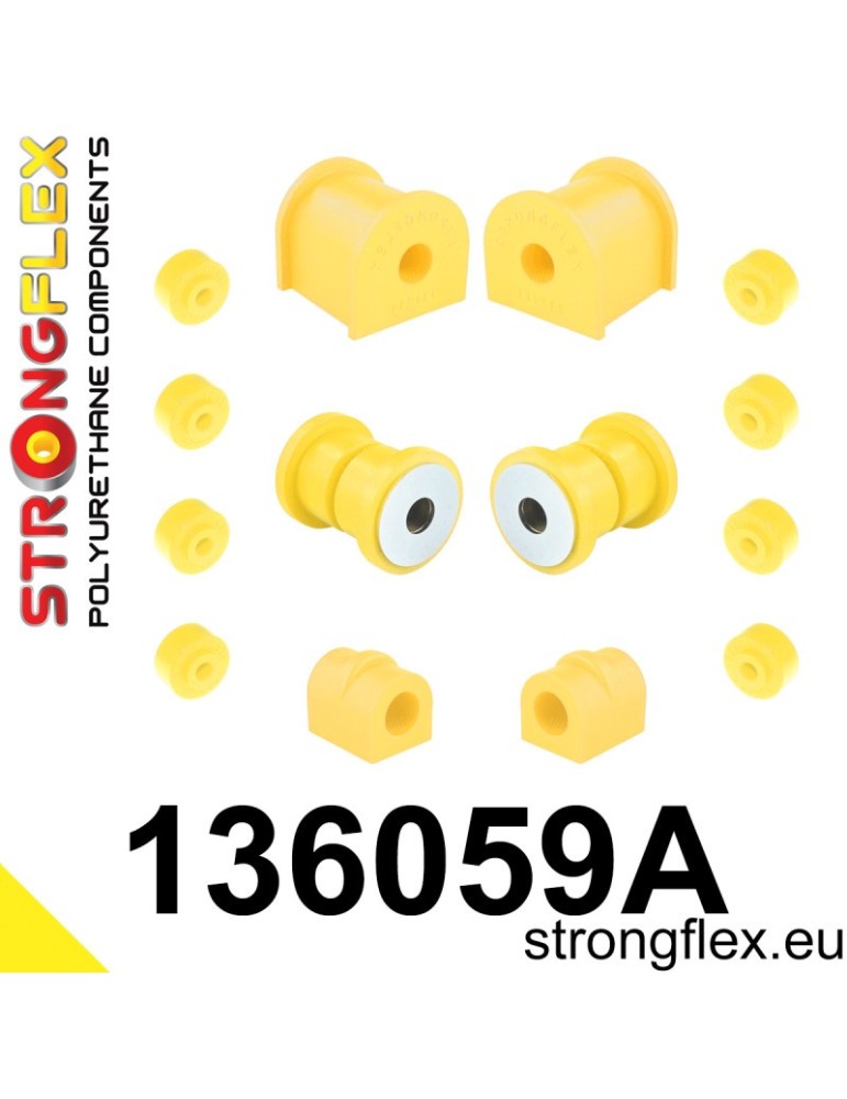 Kit SPORT Silent block Polyuréthane Train Avant Daewoo Lanos