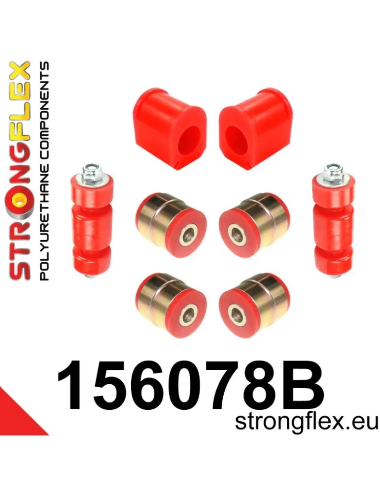  Silent block Polyuréthanees kit polyurethane Avant Renault Clio I 90-98

