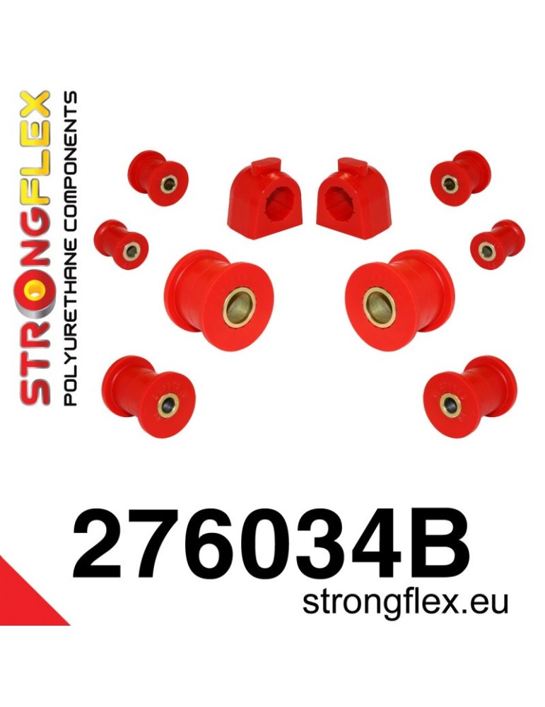 Kit Silent block Polyuréthane Train Avant Subaru Legacy/Liberty BC BF 89-94