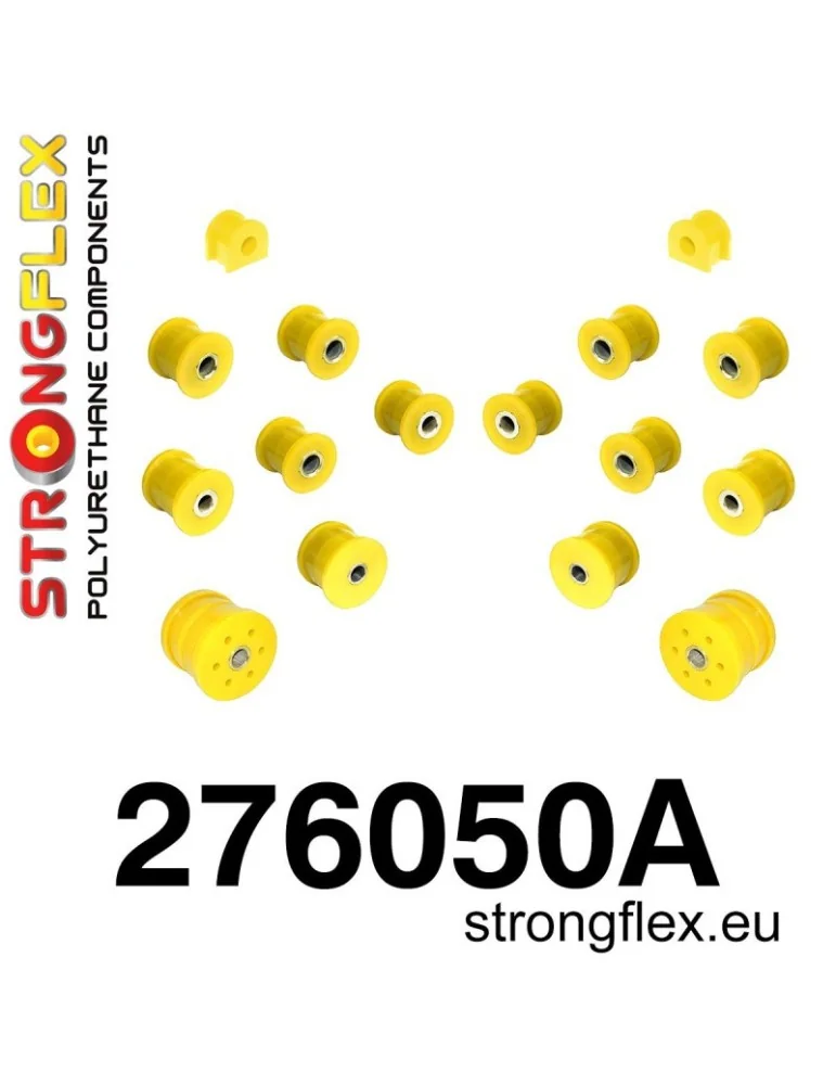  Kit SPORT Silent block Polyuréthane Train Avant et Arrière Subaru SVX C12 91-97
